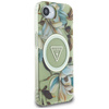 GUESS ETUI CASE IML METAL GLITTER DO IPHONE 16E DO MAGSAFE FLOWERS TRIANGLE