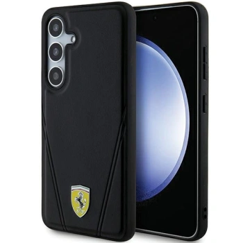 FERRARI HARDCASE HOT STAMP V LINES DO SAMSUNG S24 S921 MAGNETYCZNE