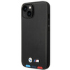 Etui BMW BMHMP14M22PTDK iPhone 14 Plus 6,7" czarny/black Leather Stamp Tricolor Magsafe