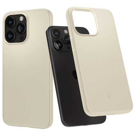 Etui Spigen Thin Fit na iPhone 15 Pro - beżowe