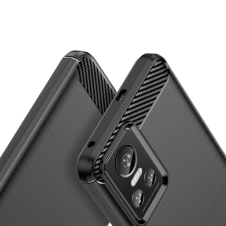 Carbon Case elastyczne etui pokrowiec Realme GT Neo 3 czarny