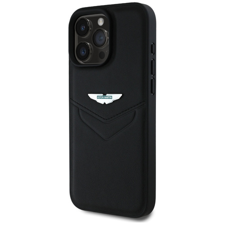 Etui Aston Martin HC Leather Victory     Design do iPhone 16 Pro Max czarny