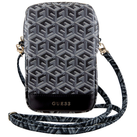 GUESS TOREBKA DAMSKA KOPERTÓWKA SHOPPER LISTONOSZKA CZARNA ZIP GCUBE