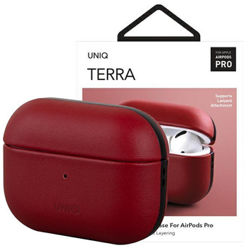 UNIQ etui Terra AirPods Pro Genuine Leather czerwony/red