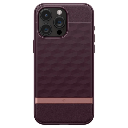 Etui Caseology Parallax Mag z MagSafe na iPhone 15 Pro - burgundowe