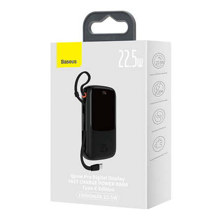 BASEUS QPOW PRO POWERBANK 10000MAH Z KABLEM USB-C DO TELEFONÓW 22.5W