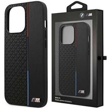 Etui BMW M Collection Triangles BMHCP13LTRTBK na iPhone 13 Pro / na iPhone 13 - czarne