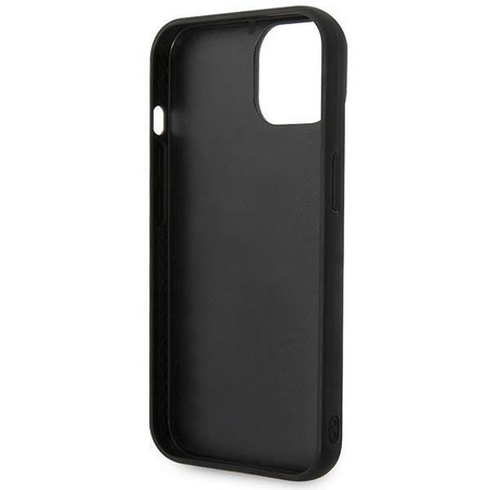 Etui Karl Lagerfeld KLHCP14SPSQPK na iPhone 14 hardcase - czarne Puffy Ikonik Pin