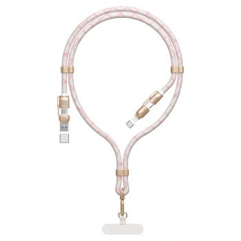 DUDAO KABEL 4W1 SMYCZ USB-A USB-C DO LIGHTNING PD QC 65W 1.5M DO TELEFONÓW