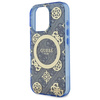 GUESS ETUI CASE HARDCASE DO IPHONE 16 PRO DO MAGSAFE PEONY ON 4G BACKGROUND