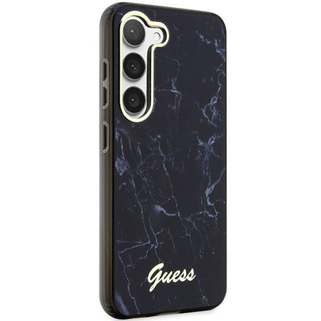 Etui Guess GUHCS23MPCUMAK S23 +S916 - czarne Marble
