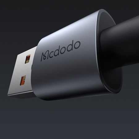 MCDODO KABEL USB-A USB-C SZYBKIE ŁADOWANIE USB TYP C 6A 100W 1M LED CZARNY