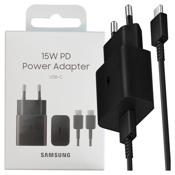 SAMSUNG ŁADOWARKA 15W FAST CHARGE DO GALAXY S21 S10 A52 A72 Z KABLEM USB-C