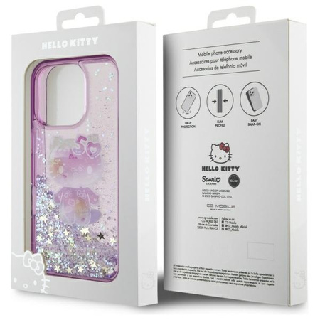 HELLO KITTY ETUI LIQUID GLITTER DO IPHONE 16 PRO MAX 6.9 50TH ANNIVERSARY