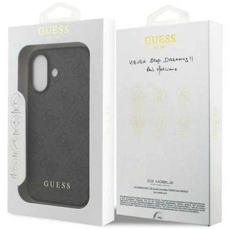 GUESS ETUI 4G CLASSIC DO IPHONE 17 POKROWIEC Z LOGO I LUKSUSOWA
