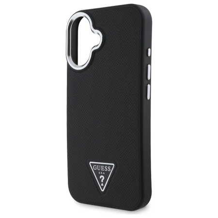 GUESS ETUI HARDCASE GRAINED TRIANGLE DO IPHONE 16 6.1 DO MAGSAFE ELEGANCKA