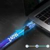 Kabel kątowy Wozinsky WPS1-UY41S USB-C USB4 40Gb/s 240W 1,5m 4K - czarny