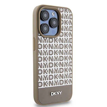 DKNY ETUI HARDCASE LEATHER PRINTED PATTERN DO IPHONE 15 PRO MAX 6.7