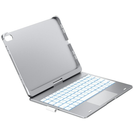 Etui Typecase Flexbook Touch z klawiaturą do iPad 11" (A16) 2025 / iPad 10.9" 2022 srebrny