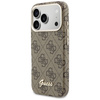 Etui Guess 4G Script MagSafe do iPhone 17 Pro brązowy