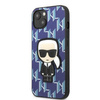 Etui Karl Lagerfeld KLHCP13MPMNIKBL na iPhone 13 hardcase - niebieskie Monogram Ikonik Patch