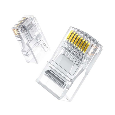 UGREEN WTYCZKA RJ45 NW120 ETHERNET 8P/8C CAT.6/6E DO KABLI UTP 100 SZTUK