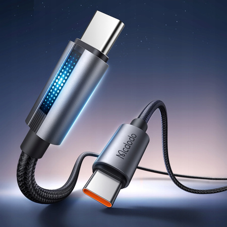 MCDODO KABEL USB-C SZYBKIE ŁADOWANIE DO SAMSUNG APPLE USB TYP C 100W 1M LED