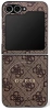 Etui Guess 4G Classic MagSafe na Samsung Galaxy Z Flip 7 - brązowe