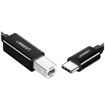 Ugreen kabel przewód do drukarki USB-C - USB-B 480Mb/s 2m czarny (US241)