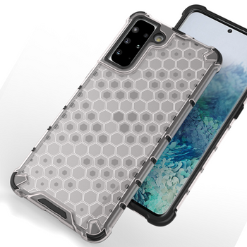 Honeycomb etui pancerny pokrowiec z żelową ramką Samsung Galaxy S22 przezroczysty