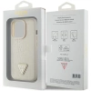Etui Guess Croco Triangle Metal Logo do iPhone 15 Pro - złote