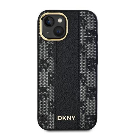 DKNY ETUI HARDCASE DO IPHONE 15 14 13 6.1 DO MAGSAFE SKÓRA CHECKERED MONO