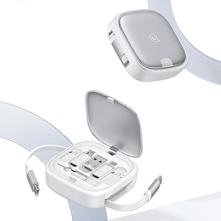 USAMS ZESTAW KABLI 3W1 DO TELEFONÓW SAMSUNG XIAOMI LG SZYBKIE ŁADOWANIE 60W