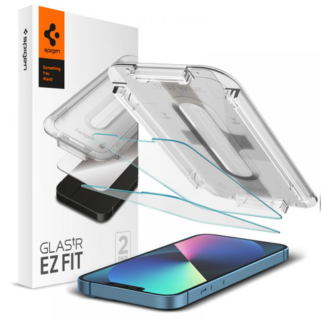 SPIGEN SZKŁO HARTOWANE GLAS.TR EZ FIT DO IPHONE 13 MINI 2 SZTUKI W ZESTAWIE