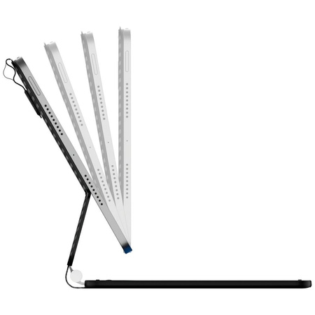 Etui Typecase Edge z klawiaturą do iPad Air 11" 2024/2025 włókno węglowe