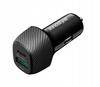 INNOSTYLE POWER ON MOCNA SZYBKA ŁADOWARKA SAMOCHODOWA DO TELEFONU 2X USB USB-C 38W CZARNA
