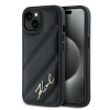 KARL LAGERFELD ETUI HARDCASE DIAGONAL QUILTED SCRIPT DO IPHONE 15 14 13 6.1
