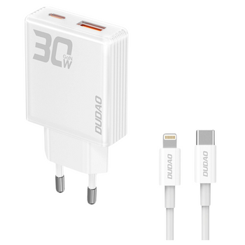 DUDAO ŁADOWARKA GAN A30EUL 30W DO TELEFONÓW IPHONE Z KABLEM USB-C