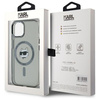 KARL LAGERFELD ETUI DO MAGSAFE DO IPHONE 15 6.1 HARDCASE Z LOGO CHOUETTE