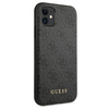 GUESS ETUI HARD CASE DO IPHONE 11 6,1 Xr 4G METAL GOLD LOGO Z LOGO SZARY