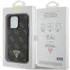 Etui Guess 4G Triangle Metal Logo na iPhone 14 Pro - czarne