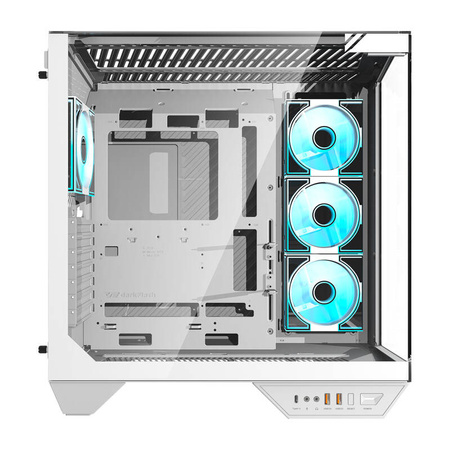 DARKFLASH OBUDOWA KOMPUTEROWA Z WENTYLATORAMI 4x LED BIAŁA DO PC DLA GRACZY