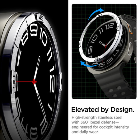 SPIGEN BEZEL TUNE PILOT DO SAMSUNG GALAXY WATCH 8 44MM OCHRONA RAM