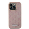 KARL LAGERFELD CASE DO IPHONE 15 PRO MAX 6.7 LEATHER MONOGRAM METAL LOGO