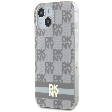 DKNY ETUI HARDCASE IML CHECKERED MONO DO IPHONE 14 15 DO MAGSAFE OCHRONA