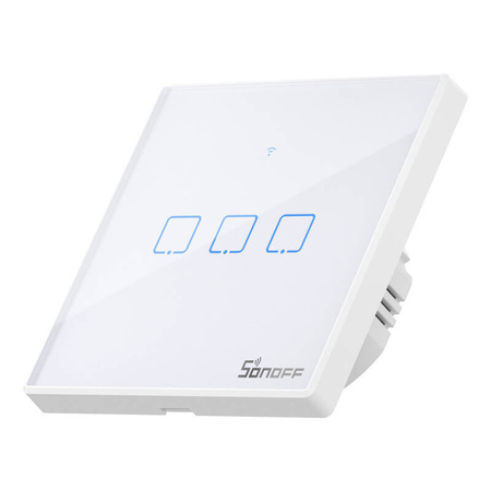 SONOFF WŁĄCZNIK ŚWIATŁA WIFI 3-KANAŁOWY DOTYKOWY Z RF 433 DO SYSTEMÓW SMART