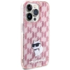 Etui Karl Lagerfeld Monogram Choupette na iPhone 15 Pro Max - różowe