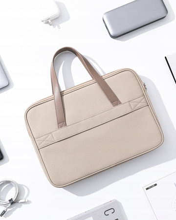 INNOSTYLE DAMSKA TORBA NA LAPTOPA 15 6 16 WODOODPORNA OMNIPROTECT BEŻOWA