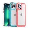 HURTEL SZTYWNY ETUI POKROWIEC DO IPHONE 12 PRO MAX Z ŻELOWĄ RAMKĄ NIEBIESKI