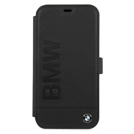 Etui BMW BMFLBKP12SSLLBK iPhone 12 mini 5,4" czarny/black book Signature